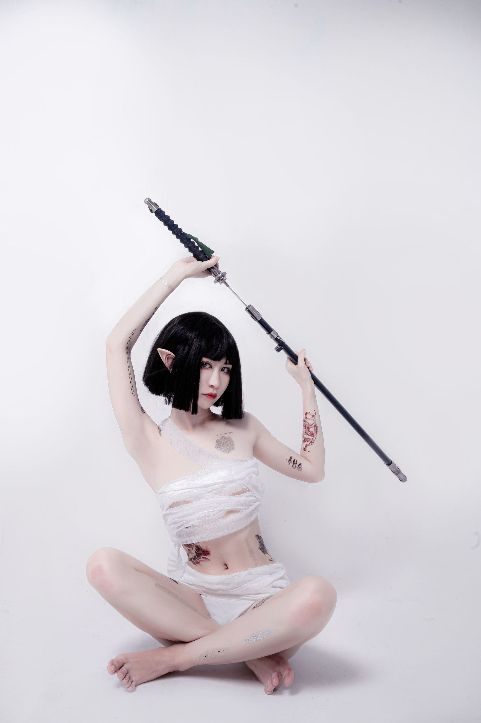 [COS福利]动漫博主阮邑_Fairy绑带和武士插图9
